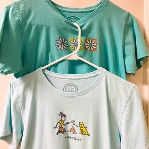 Lot of 2 Life is Good tee shirts size small